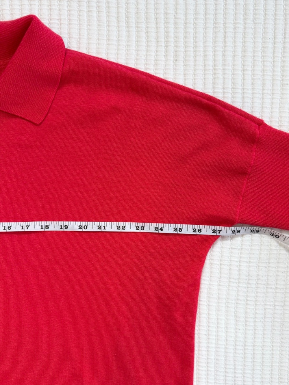 Tuckernuck Clayton Long Sleeve Knit Polo in Red Medium / Large - Picture 7 of 8
